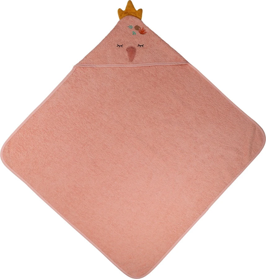 Blush & Blossom Swan Ivy Badstof Badcape TR-BB4219 Blush & Blossom Swan Ivy Badstof Badcape TR-BB4219 -babybenodigdheden tr bb4219 blush blossom swan ivy bath cape 01 1 1