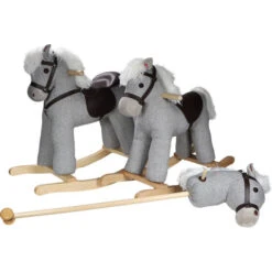 Tryco Milo Grijs Hobbelpaard 18m+ TR-120106 -babybenodigdheden tryco horse grey 1 1 1