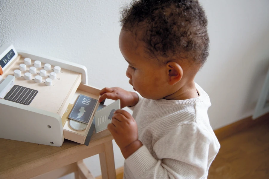 Tryco Houten Kassa met Pinautomaat TR-303005 Tryco Houten Kassa Met Pinautomaat TR-303005 -babybenodigdheden tryco houten kassa 01