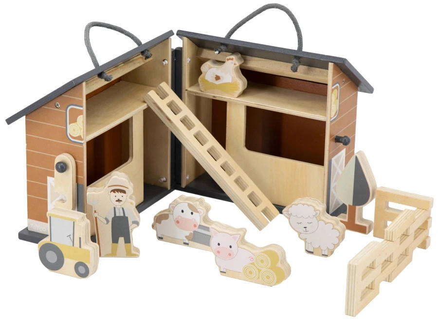 Tryco Inklapbare Houten Boerderij TR-353004 Tryco Inklapbare Houten Boerderij TR-353004 -babybenodigdheden tryco inklapbare houten activiteiten boerderij tr353004