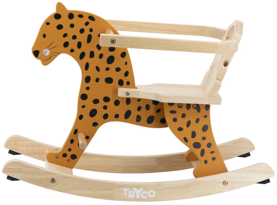 Tryco Luipaard Houten Hobbeldier TR-353009 Tryco Luipaard Houten Hobbeldier TR-353009 -babybenodigdheden tryco luipaard houten hobbeldier tr 353009 2