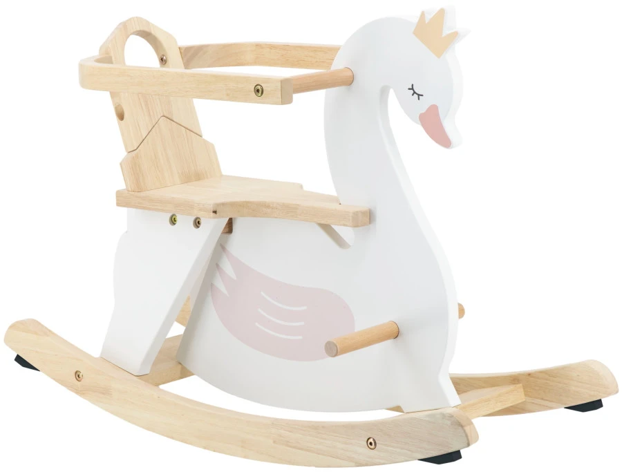 Tryco Zwaan Houten Hobbeldier TR-353011 Tryco Zwaan Houten Hobbeldier TR-353011 -babybenodigdheden tryco zwaan houten hobbeldier tr 353011