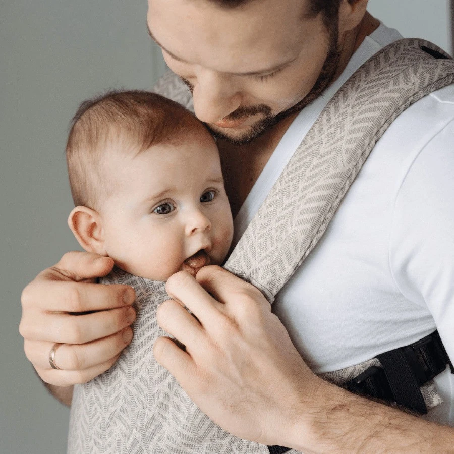 Zaffiro City Beige Leaves Ergonomische Draagzak 45394 Zaffiro City Beige Leaves Ergonomische Draagzak 45394 -babybenodigdheden zaffiro city beige leaves ergonomische draagzak 3