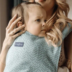 Zaffiro City Graphite Leaves Ergonomische Draagzak 45400 -babybenodigdheden zaffiro city mint leaves ergonomische draagzak 3 1