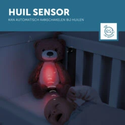 Zazu Brody De Beer Roze Slaaptrainer ZA-BRODY-03 -babybenodigdheden zazu brody de beer roze slaaptrainer sfeer 3
