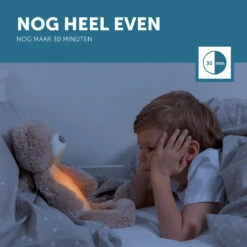 Zazu Brody De Beer Taupe Slaaptrainer ZA-BRODY-01 -babybenodigdheden zazu brody de beer taupe slaaptrainer sfeer 7