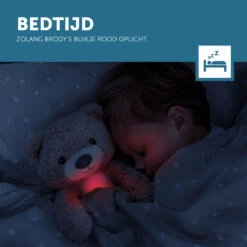 Zazu Brody De Beer Taupe Slaaptrainer ZA-BRODY-01 -babybenodigdheden zazu brody de beer taupe slaaptrainer sfeer 8