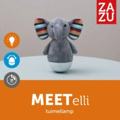 Zazu Elli De Olifant Tuimellamp En Nachtlampje ZA-ELLI-01 -babybenodigdheden zazu elli de olifant tuimellamp en nachtlampje za elli 01 7