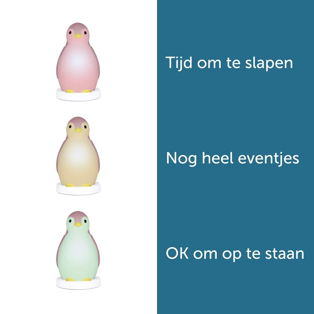 Zazu Pam De Pinguin Roze 3 In 1 Slaaptrainer ZA-PAM-03 -babybenodigdheden zazu pam de pinguin roze 3 in 1 slaaptrainer za pam 03 1