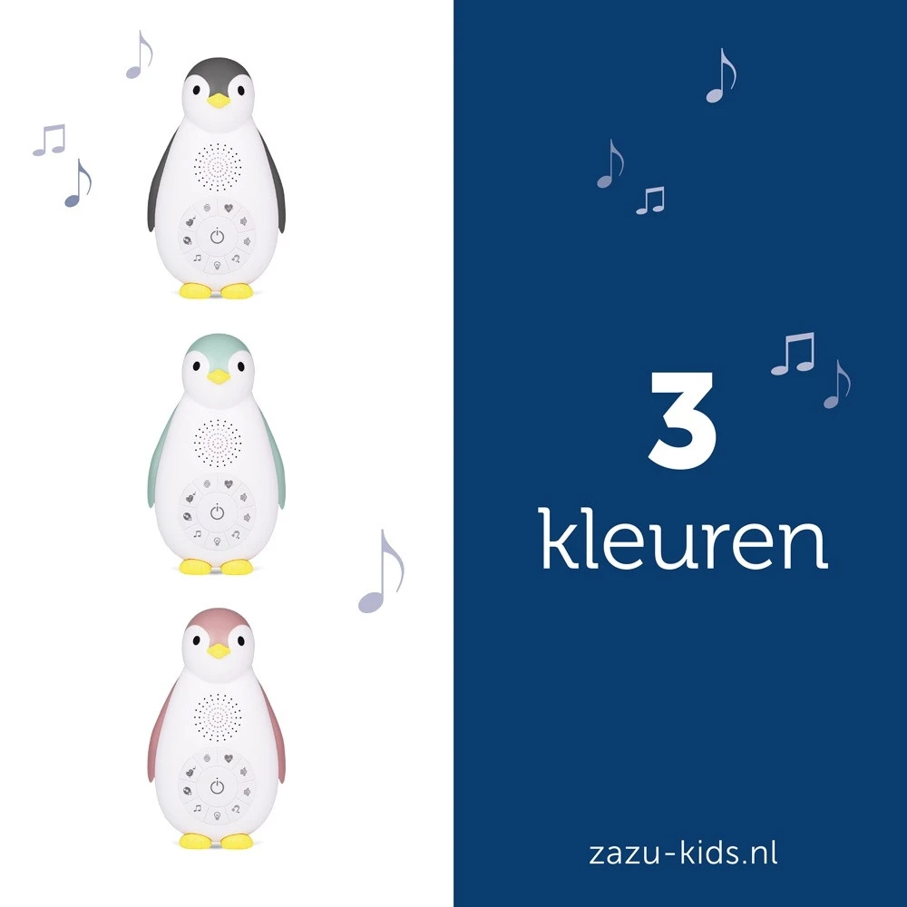 Zazu Zoe de Pinguin Grijs 3 in 1 Muziekdoosje ZA-ZOE-01 Zazu Zoe De Pinguin Grijs 3 In 1 Muziekdoosje ZA-ZOE-01 -babybenodigdheden zoe nl all 2 colours lr 1